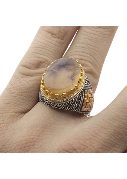 Erkek Yüzük Gümüş 925 Yemen Akik Taşlı fiyatları