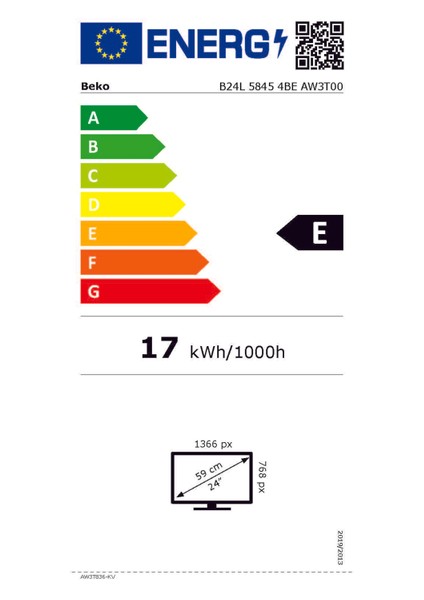 B24L 5845 4be /24" HD Uydu Alıcılı LED & LCD TV indirimleri