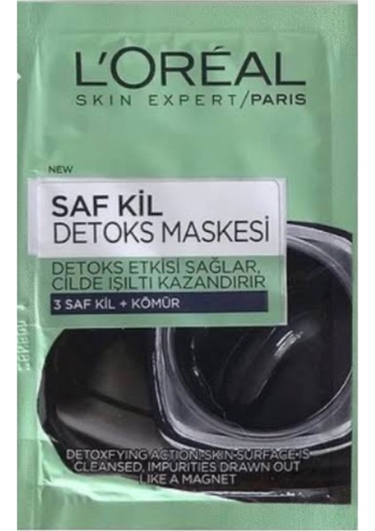 L'Oréal Paris Saf Kil Detoks Maskesi 7 ml + Saf Kil Arındırıcı Maske 7 ml