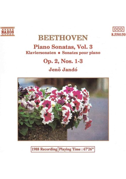 Beethoven: Pıano Sonatas Vol.3-Cd