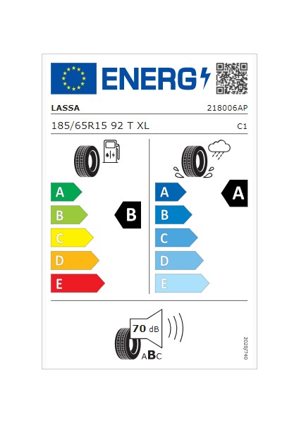 185/65 R15 92T Xl Revola Yaz Lastiği (Üretim Yılı: 2024)