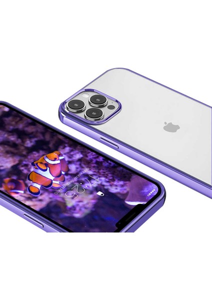 Apple iPhone 13 Pro - Uyumlu Pixel Kapak-Mor