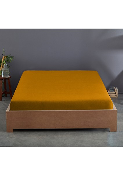 %100 Pamuk 62 Tel (155 TC) Okotex Sertifikalı Çift Kişilik 140 x 200 cm Lastikli Çarşaf