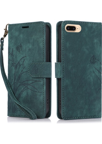 Zhstore-Iphone 7 Plus / 8 Plus Için Orkide Deri Kılıf (Yurt Dışından)
