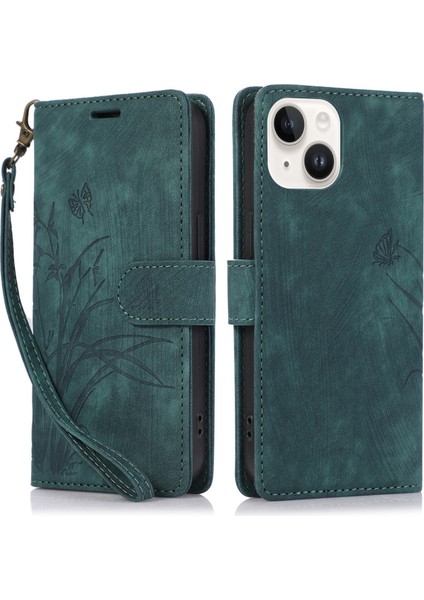 Zhstore-Iphone 13 Için Orkide Deri Kılıf (Yurt Dışından)