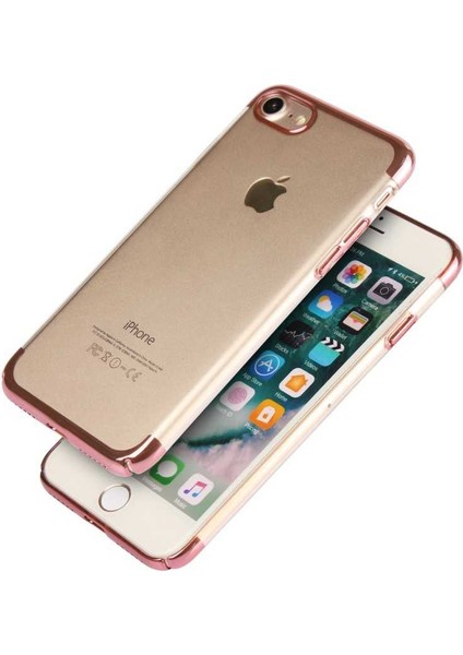 Apple iPhone Se 2022 - Uyumlu Tareks Şeffaf Kapak-Rose Gold