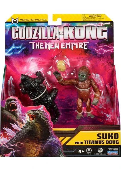 Godzilla ve Kong Aksiyon Figür Suko With Titanus Doug