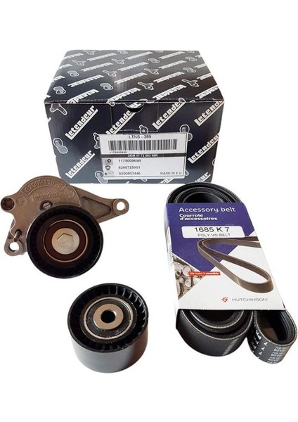 Alternatör Kayış Kiti Master 3 Movano B Vivaro A NV400 2,0/2,2/2,5 Dci Cdi M9R M9T 11720-9389R LTNS389