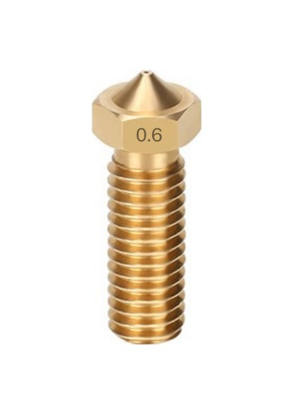 0.6mm Volcano Pirinç Nozzle - 1.75MM - Sidewinder X1/x2 Uyumlu