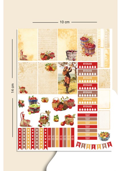 Muhteşem 7 Sayfa Planlayıcı Sticker Set modelleri