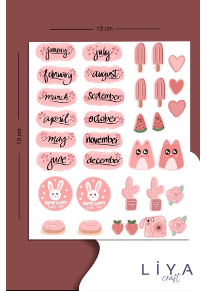 Muhteşem 7 Sayfa Planlayıcı Sticker Set indirimleri