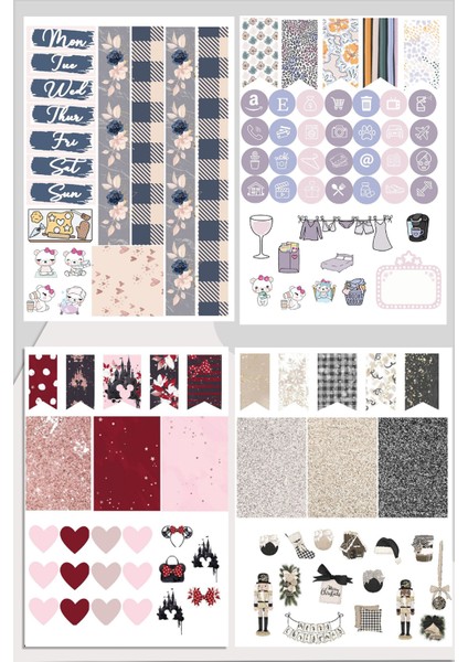 Muhteşem 12 Sayfa Planlayıcı Sticker Set fırsatları