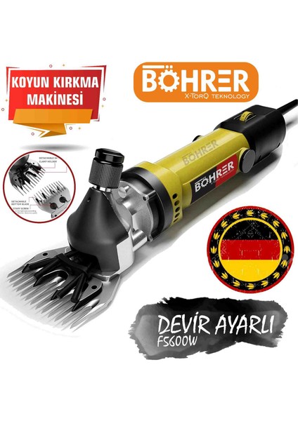 Alman B-4200W Germany Designe Yellow Koyun Keçi Kırpma Kırkma Makinesi,bakır Sargılı,beiyuan Bıçak