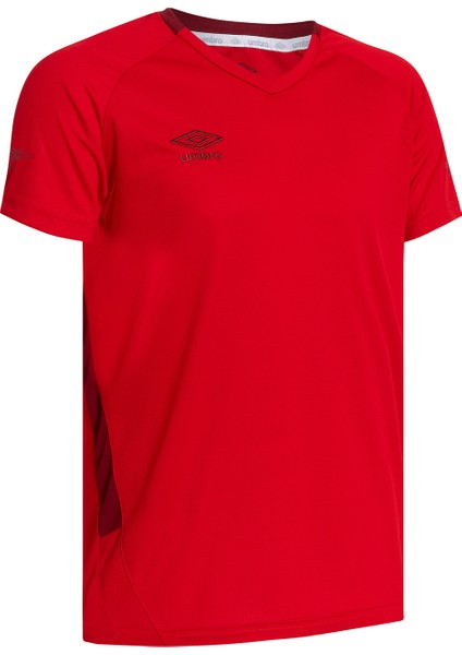 Erkek Kırmızı Antrenman T-Shirtü - TF-0166 Umbro Deer Training T-Shirt Red - Kırmızı Erkek T-Shirt