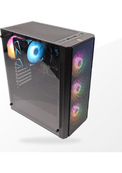 R12 Rainbow 4 Fanlı Atx Gaming Kasa  600 Watt Psu 80+ Bronze