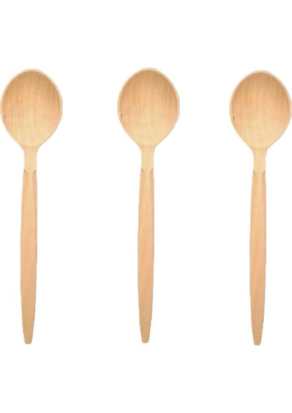 Şimşir Kaşık 3 Adet Hakiki Şimşir Kaşık, Şimşir Tahta Kaşık Natürel Kaşık Yemek Tencere Kaşık 32 cm