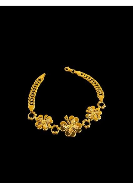 9 gr (Gram) Süzme Üç Halkalı Kalemli Yonca Bileklik Yatırımlık 22 Ayar Altın fiyatları