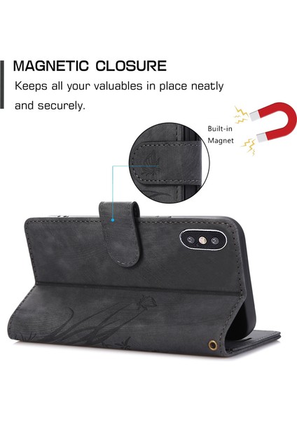 Zhstore-Iphone x / Xs Için Orkide Deri Kılıf (Yurt Dışından) indirimleri