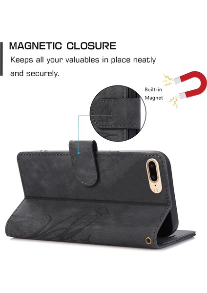 Zhstore-Iphone 7 Plus / 8 Plus Için Orkide Deri Kılıf (Yurt Dışından) indirimleri