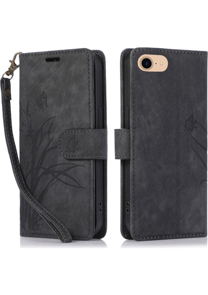 Zhstore-Iphone 7/8 / Se 2022 Için Orkide Deri Kılıf (Yurt Dışından)