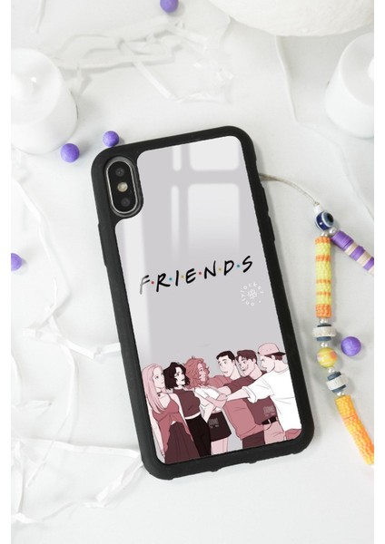 Apple iPhone Xs Max Doodle Friends Tasarımlı Glossy Telefon Kılıfı fiyatları