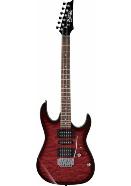 Müzik Reyonu Ibanez GRX70QA-TRB Transparent Red Burst Elektro Gitar