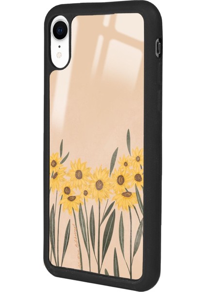 Apple iPhone Xr Watercolor Sunflower Tasarımlı Glossy Telefon Kılıfı fırsatları