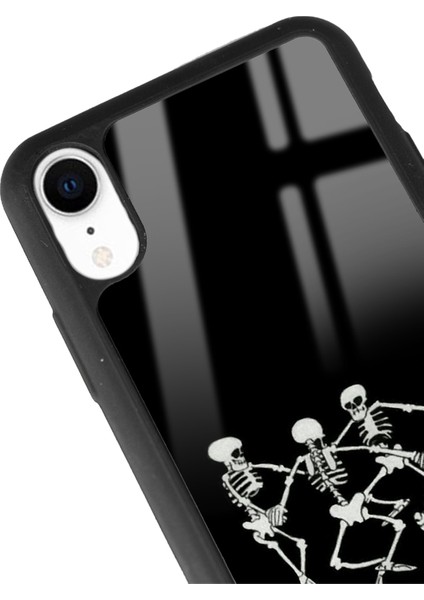 Apple iPhone Xr Dancer Skeleton Tasarımlı Glossy Telefon Kılıfı modelleri