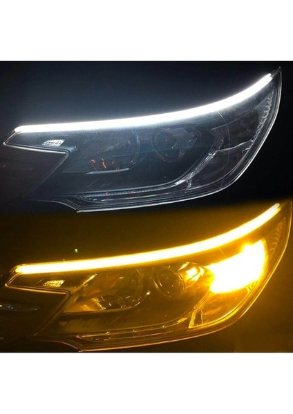 Peugeot 307 Far Içi Üstü Kayar Sinyalli Gündüz Ledi Far Kaşı 2 Adet