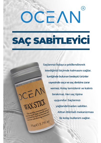 Hair Wax Stick Saç Şekillendirici, Sabitleyici, Saç Waxı