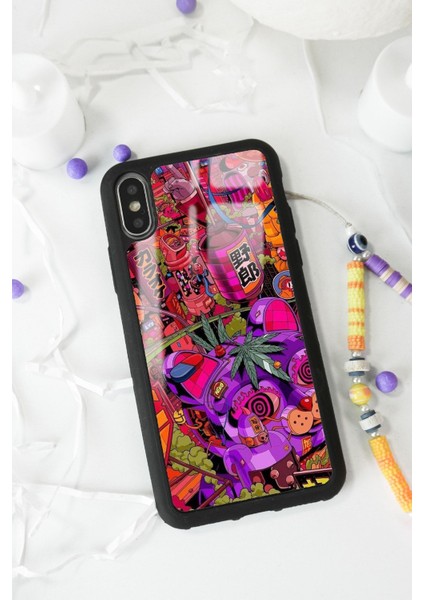 Apple iPhone Xs Max Neon Island Tasarımlı Glossy Telefon Kılıfı fiyatları