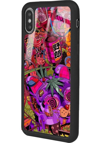Apple iPhone Xs Max Neon Island Tasarımlı Glossy Telefon Kılıfı fırsatları
