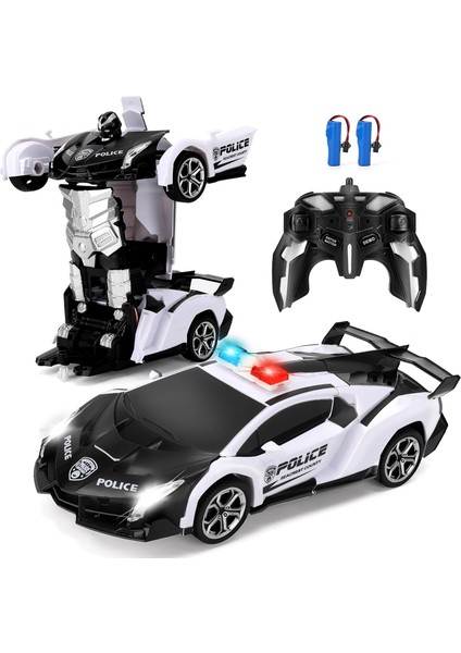 Erkekler Için Rc Arabaları Dönüştürün 4-7 8-12, 2.4ghz 1:18 Ölçekli Uzaktan Kumandalı Araba Dönüştürme Robotu, Tek Tuşla Deformasyon 360° Döndürme ve Drift Araba Oyuncak Erkekler (Yurt Dışından)