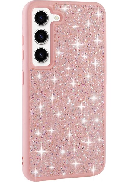 Galaxy S23 Kılıf Parlak Taşlı Tasarım Redclick Pırlanta Kapak