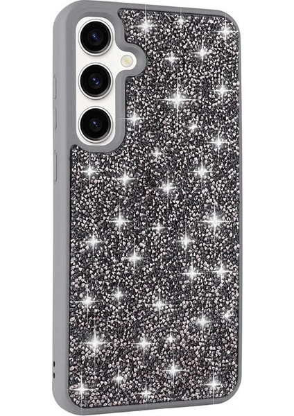 Galaxy S24 Kılıf Parlak Taşlı Tasarım Redclick Pırlanta Kapak