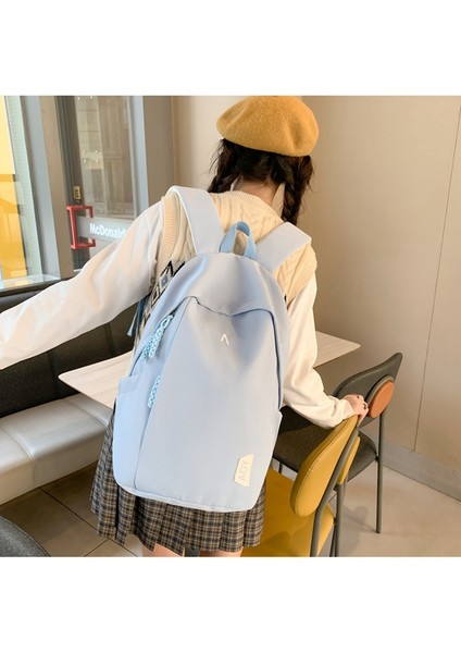 Kore Tarzı Lise Öğrencisi Okul Çantası Kadın Ins Serin Sırt Çantası Büyük Kapasiteli Hafif Üniversite Öğrencisi Çift Sırt Çantası (Yurt Dışından) modelleri