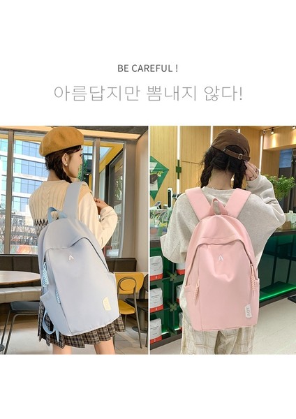 Kore Tarzı Lise Öğrencisi Okul Çantası Kadın Ins Serin Sırt Çantası Büyük Kapasiteli Hafif Üniversite Öğrencisi Çift Sırt Çantası (Yurt Dışından) fırsatları