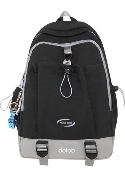 2024 Yeni Sırt Çantası Kız Büyük Kapasiteli Bilgisayar Sırt Çantası Sevimli Kız Lise Üniversite Öğrencisi Basit Okul Çantası (Yurt Dışından)