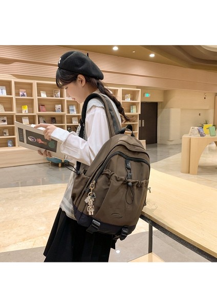 2024 Yeni Sırt Çantası Kız Büyük Kapasiteli Bilgisayar Sırt Çantası Sevimli Kız Lise Üniversite Öğrencisi Basit Okul Çantası (Yurt Dışından) fiyatları