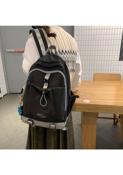 2024 Yeni Sırt Çantası Kız Büyük Kapasiteli Bilgisayar Sırt Çantası Sevimli Kız Lise Üniversite Öğrencisi Basit Okul Çantası (Yurt Dışından) indirimleri