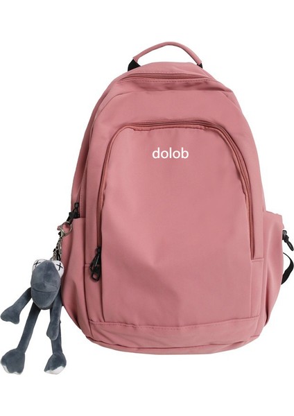 Kadınlar Için Basit Tek Renkli Naylon Sırt Çantası Kore Tarzı Lise Öğrenci Çantası 15.6 Inç Büyük Kapasiteli Bilgisayar Sırt Çantası Erkekler Için (Yurt Dışından)