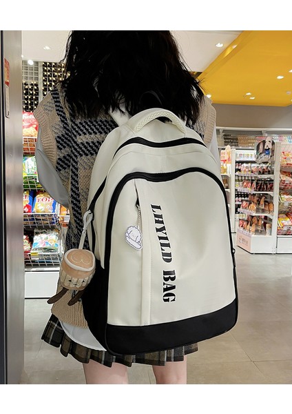 Büyük Kapasiteli Ortaokul Öğrencisi Okul Çantası 2024 Bahar Yeni Açık Büyük Kapasiteli Çanta Moda Trendi (Yurt Dışından)
