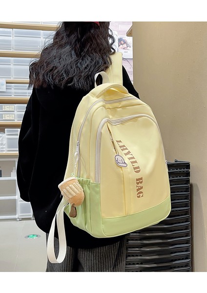 Büyük Kapasiteli Ortaokul Öğrencisi Okul Çantası 2024 Bahar Yeni Açık Büyük Kapasiteli Çanta Moda Trendi (Yurt Dışından)