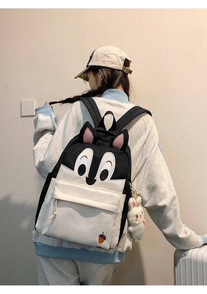 Sevimli Karikatür Sincap Sırt Çantası Büyük Kapasiteli Öğrenci Schoolbag Bilgisayar Sırt Çantası Trendy Sınıf Hafif Schoolbag (Yurt Dışından) fırsatları