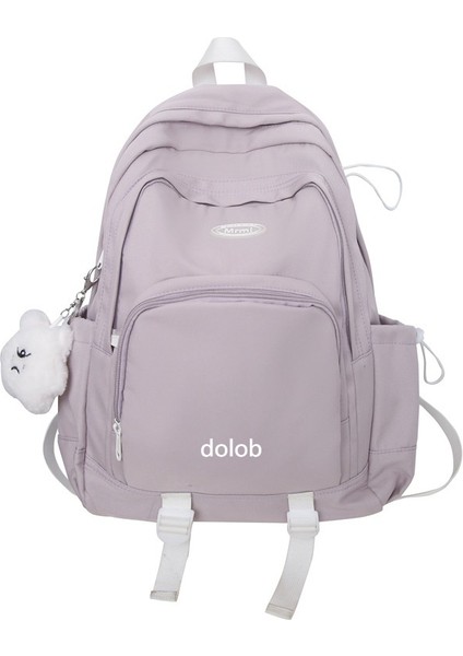 Büyük Kapasiteli Ortaokul Öğrencisi Öğrenci Çantası Kadın Ins Tarzı Japon Tarzı Sırt Çantası Modaya Uygun Basit Sırt Çantası Basit (Yurt Dışından)