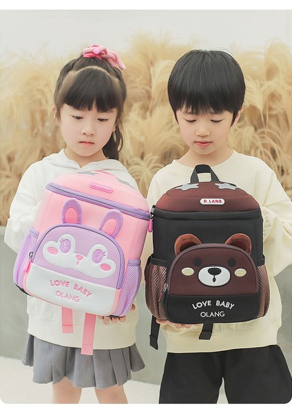 Yeni Ayı ve Tilki Sevimli Çocuk Okul Çantaları Anaokulu Okul Çantaları Rahat Anti-Kayıp Sırt Çantaları (Yurt Dışından) indirimleri