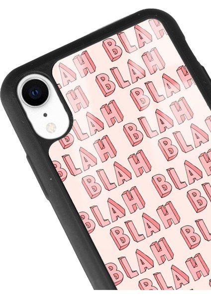Apple iPhone Xr Blah Blah Tasarımlı Glossy Telefon Kılıfı fiyatları
