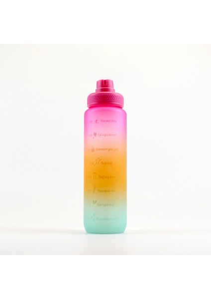 Spor Su Bardağı Dış Mekan Degrade Renkli Su Bardağı 1000ML (Yurt Dışından)