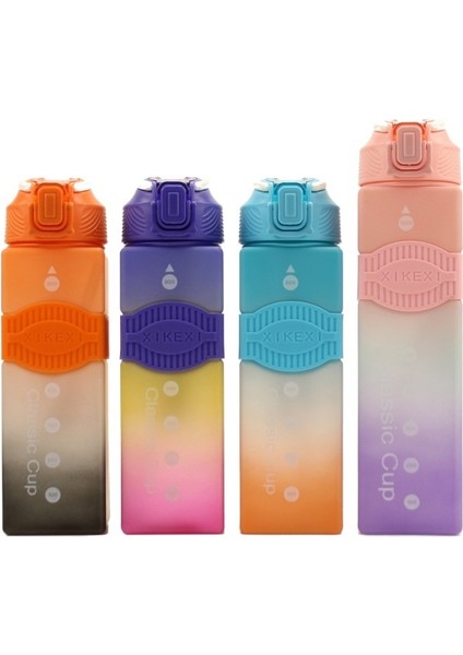 Spor Şişesi Gradyan Yaylı Kapak Kare Bardak 0.8l (Yurt Dışından) fiyatları