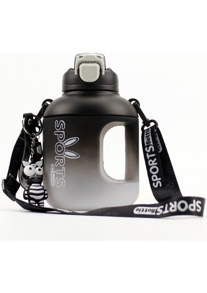 Açık Spor Su Bardağı Sevimli Büyük Göbek Kabı Taşınabilir 1.1l (Yurt Dışından)